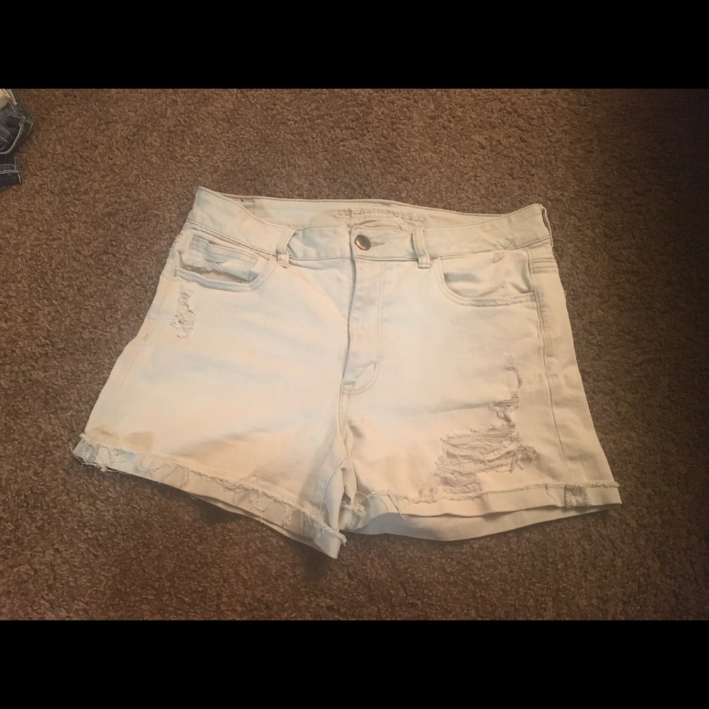 Washed Jean Shorts